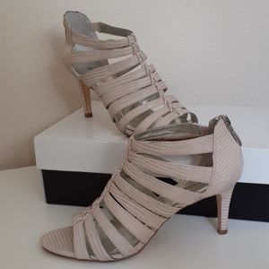 Alfani nude leather "Menny" heeled sandals